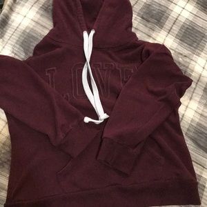 Red Hoodie “Love”  XL